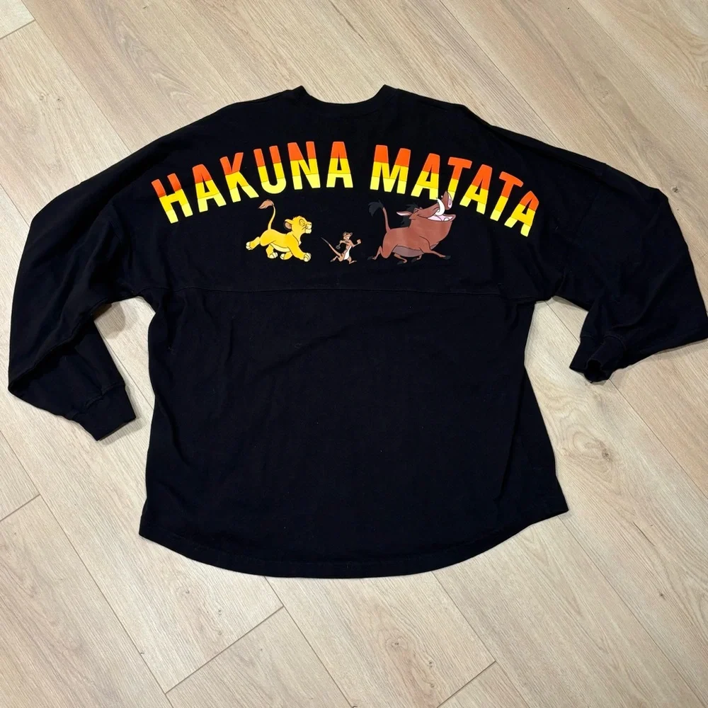 The Lion King Hakuna Matata Spirit Jersey Disney Large Timon Pumbaa Simba - Picture 1 of 9